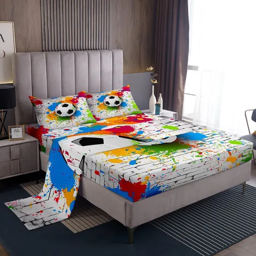 Miniatura 19 de Feelyou Juego de sábanas de la bandera estadounidense, tamaño individual, juego de cama para niños y niñas, 4 de julio, 4 de julio, sábana bajera