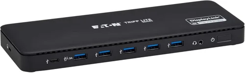 Eaton Tripp Lite Series USB C Estación de acoplamiento para laptop con monitor dual – 4K HDMI o DisplayPort, 5X USB 3.2 Gen 1, Gigabit Ethernet,