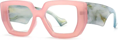 Miniatura 13 de Breaksun - Lentes de luz azul con marco grueso para mujeres y hombres, moda, cuadrados sobredimensionados, gafas de juegos de computadora