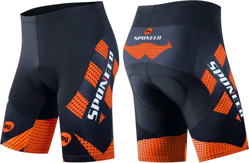 Miniatura 12 de sponeed Pantalones cortos de ciclismo para hombre, pantalones acolchados para ciclismo, ropa de ciclismo