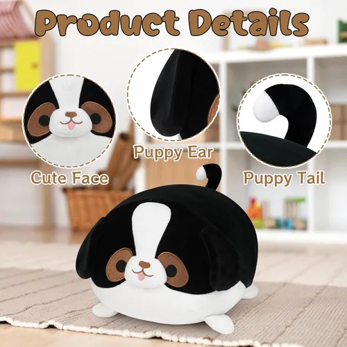 Miniatura 2 de Almohada de peluche para perro, almohada de felpa suave de 13 pulgadas, lindos juguetes de peluche de dibujos animados, almohada de felpa kawaii