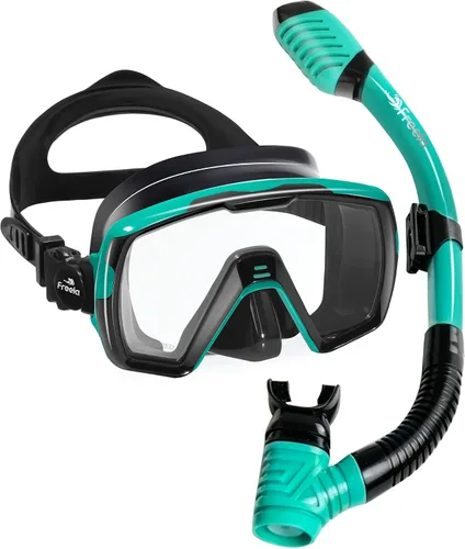 Miniatura 12 de Freela Gafas de natación para adultos con cubierta para la nariz, vidrio templado, antivaho impermeable, 180°, visión amplia transparente