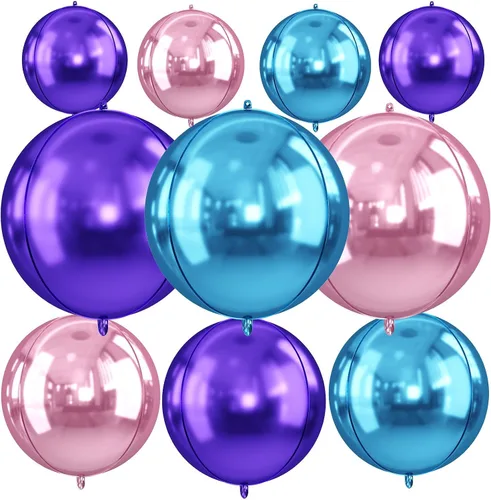 Miniatura 17 de Globos redondos de papel de aluminio para baloncesto, globos de helio 4D de 22 pulgadas, 18 pulgadas, 15 pulgadas, balón de baloncesto negro