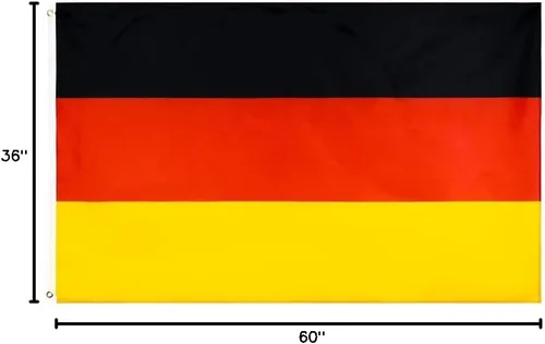 Miniatura 7 de Bandera de países del mundo de 3 x 5 pies Alemania