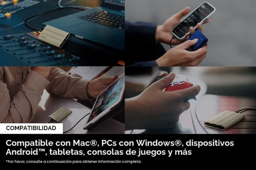 Miniatura 3 de Samsung T7 Shield 2TB, SSD portátil, hasta 1050MB/s, USB 3.2 Gen2, resistente, clasificación IP65, para fotógrafos, creadores de contenido