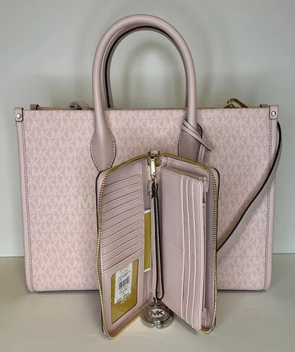 Miniatura 3 de Michael Kors Mirella MD EW - Bolsa de mano con logotipo grande continental y gancho para bolso