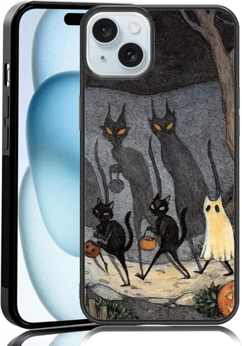 Miniatura 23 de Elegante funda de teléfono con diseño de gato Marie compatible con iPhone 11, funda de encaje dorado para iPhone, a prueba de golpes, rosa fucsia