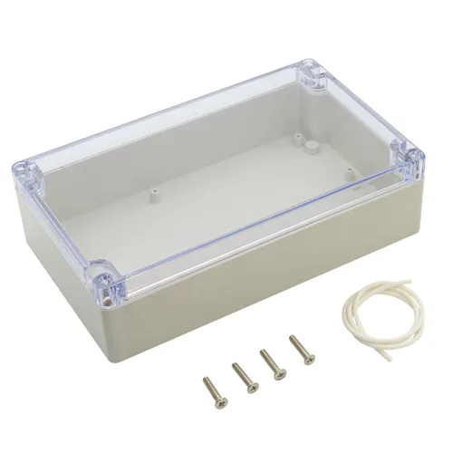 Miniatura 16 de LeMotech Caja de conexiones de plástico ABS a prueba de polvo, impermeable, IP65, caja de recinto eléctrico universal para proyectos, color gris