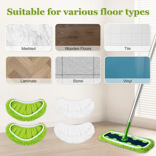 Miniatura 5 de Almohadillas XL para trapeador compatibles con Swiffer XL Sweeper, paños de barrido secos extra grandes, repuestos de almohadillas húmedas XL, paños