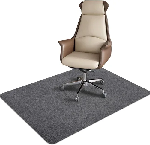Miniatura 8 de Tapete negro para silla de oficina, tapetes duraderos para sillas de escritorio para suelos de madera dura y azulejos, debajo de las sillas
