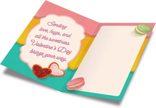 Miniatura 2 de Prime Greetings Tarjeta del día de San Valentín para nieta, fabricada en Estados Unidos, ecológica, tarjeta gruesa con sobre de primera calidad de 5