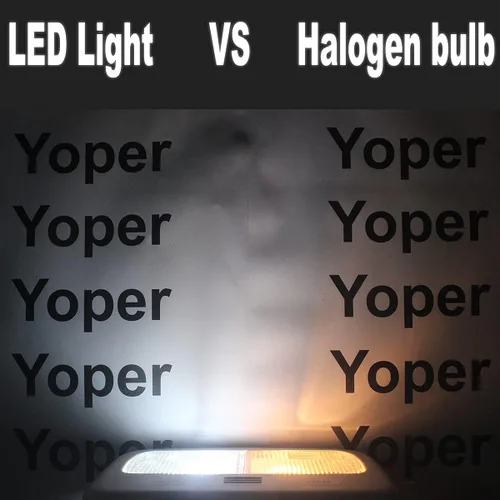 Miniatura 4 de Yoper Kit de luz LED para mapa de cúpula interior, compatible con placa de espejo de tocador Toyota Tacoma 2016-2021, blanco brillante 6000K