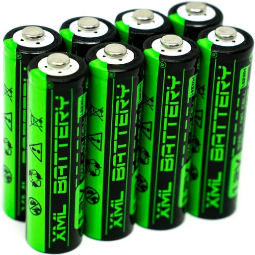 Miniatura 10 de (4 unidades) 1.2v 1100mAh AAA Ni-MH batería recargable de baja autodescarga para luces solares, más 1.2v 1100mAh AAA Celda Ni-MH