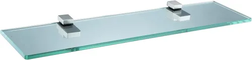 XVL Estante de vidrio templado Baño 20 pulgadas Montaje en pared Estantes rectangulares, cepillado GS3002AM