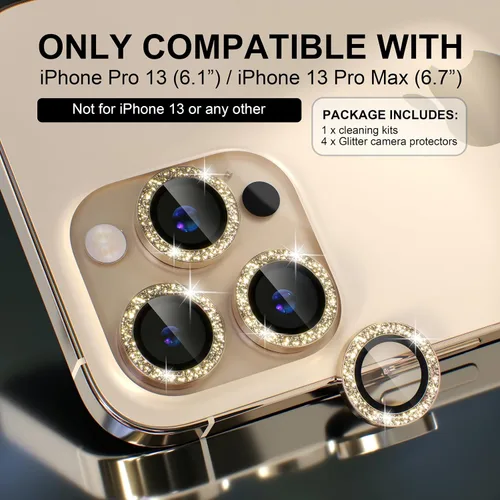 Miniatura 2 de Choiche Compatible para iPhone 16 Pro/iPhone 16 Pro Max Protector de Lente de Cámara, Vidrio Templado 9H Protector de Pantalla de Cubierta de Cámara