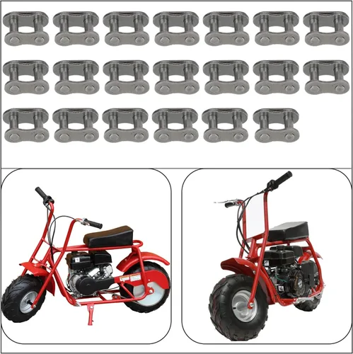Miniatura 7 de YOXUFA #35 Enlace Conector Maestro de Cadena de Rodillos para Coleman CT100U CC100X Baja Doodle Bug DB30 Motovox MBX10 MBX11 Monster Moto Mega Moto