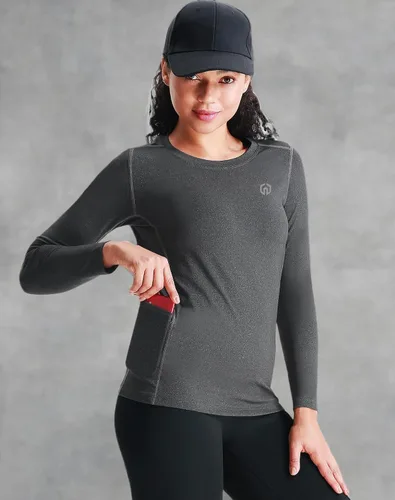 Miniatura 33 de NELEUS - Camisa deportiva de compresión atlética, de manga larga, para mujer, dry fit, paquete de 3