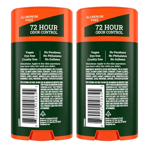 Miniatura 9 de Mando Desodorante para Todo el Cuerpo para Hombres - Barra Sólida Suave - Control de Olor por 72 Horas - Sin Aluminio, Sin Bicarbonato de Sodio