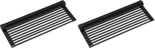 Miniatura 16 de Kraus Multiusos Escurreplatos Enrollable para Fregadero con Colador y Esterilla en Aqua, KRM-11AQ