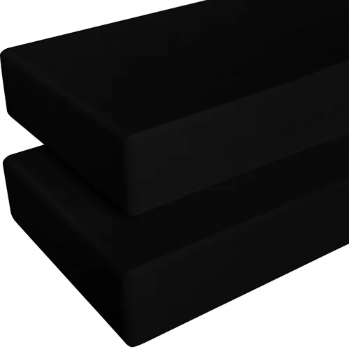 Miniatura 22 de NTBAY - Sábana bajera ajustable para cuna para bebé, color sólido y suave, 28.0 x 52.0 pulgadas Aguamarina