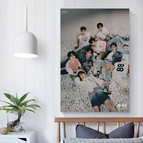 Miniatura 5 de K-pop Artist Poster Stray Kids Maxident Case 143 Ver. 3rd Teaser Prints Painting Nordic Decoration Living Room Home Decor 24x36inch(60x90cm)