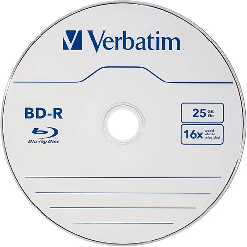 Miniatura 2 de Verbatim BD-R 25GB 16X Disco de Medios Grabables Blu-ray - Husillo - 97238, Con Marca, Paquete de 10