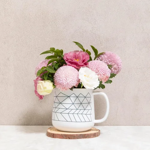 Miniatura 8 de bzyoo Ceramics - Juego de 6 tazas de café de 14 onzas, juego de tazas de té con asa, aptas para microondas y lavavajillas, color blanco con tira