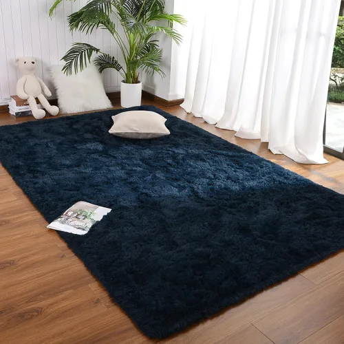 Miniatura 22 de DETUM Alfombra pequeña de 2 x 3 pies para dormitorio, Kicthen entrada, pasillo, lavable, antideslizante, color borgoña, alfombras de felpa