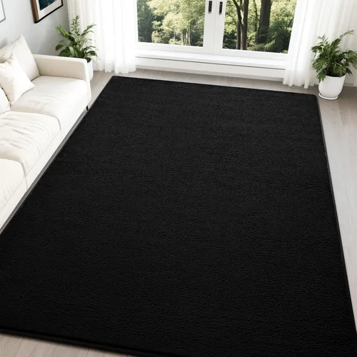 Miniatura 17 de Nuttumico - Alfombras grandes y modernas para dormitorio, sala de estar, alfombra gris de 5 x 7 pies, alfombra de interior de espuma viscoelástica