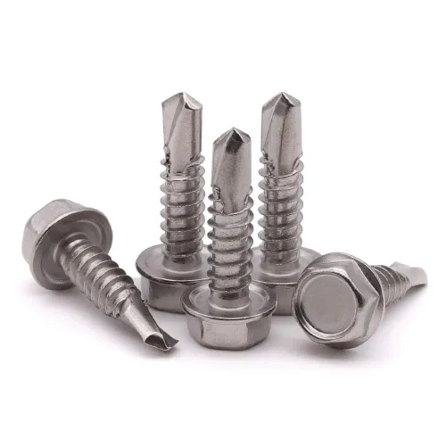 Miniatura 4 de Tornillos autoperforantes de cabeza hexagonal #8 x 1 (paquete de 100) (1/2 a 2 pulgadas disponibles), 410 tornillos de chapa autoperforantes