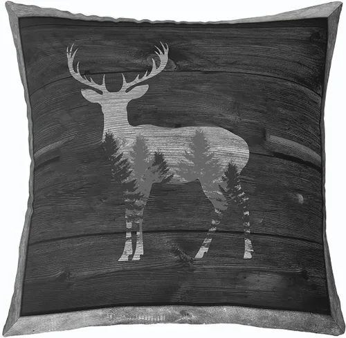 Miniatura 31 de Cartoon Bear Pillow Cover Cute Wild Animal Paw Print Cushion Cover for Kids Boys Girls Teens Jungle Pine Trees Silhouette Cabin Pillow Case for