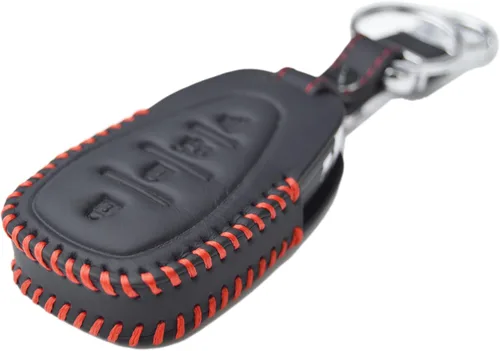 Miniatura 2 de Funda de llavero de cuero con costura hecha a mano para Chevrolet Chevy Malibu Camaro Trax Traverse Sonic Cruze Volt Equinox Trailblazer