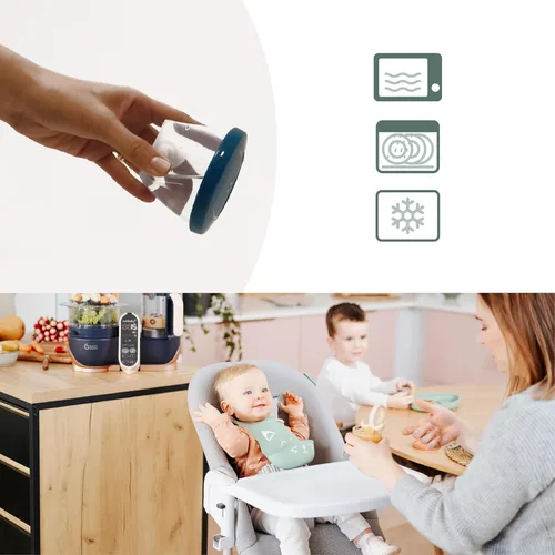 Miniatura 4 de Babymoov – 4 piezas contenedores de almacenamiento de alimentos.