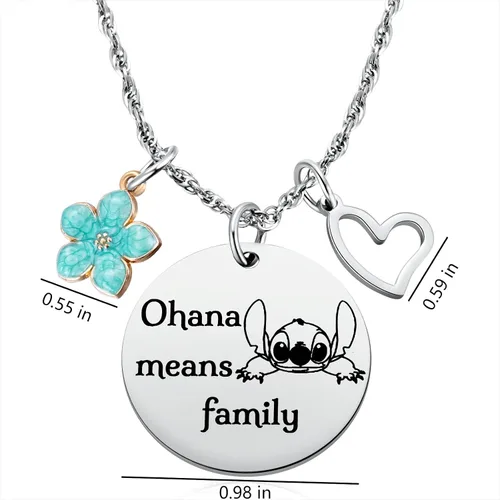 Miniatura 6 de MIXJOY Bonito collar de dibujos animados de Stitch para mujeres y niñas, inspirado en el cumpleaños de Stitch para nieta, hija, sobrina