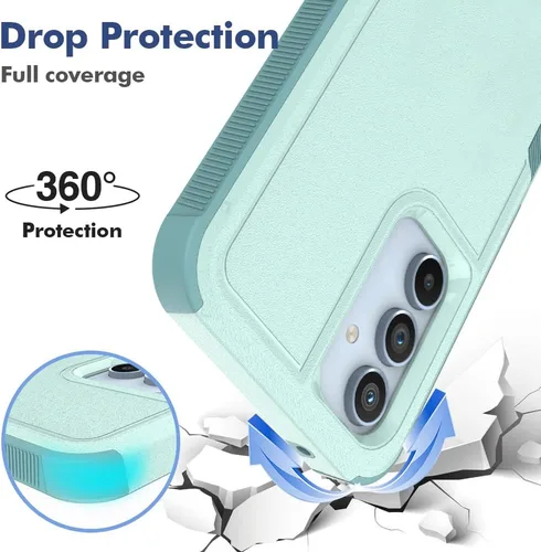 Miniatura 164 de Jeylly Compatible con Samsung Galaxy A22 5G Funda, Funda Samsung A22 5G con 2pcs protectores de pantalla de vidrio templado