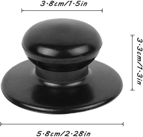 Miniatura 3 de Sonku - Paquete de 4 pomos universales para tapa de ollas de cocina, perillas de repuesto para cacerola de hervidor de agua, tapa de cacerola