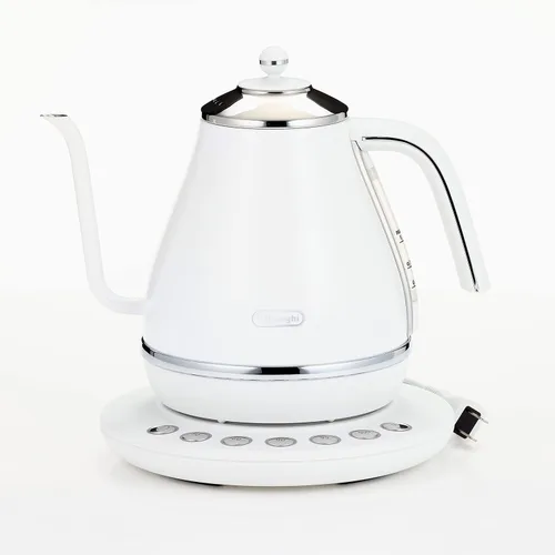 Miniatura 7 de De'Longhi KBOE1230J-W - Tetera eléctrica con función de ajuste de temperatura, 1,0 L, color blanco