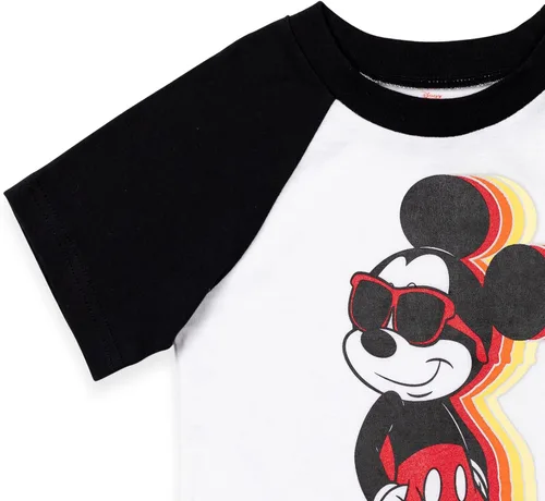 Miniatura 6 de Disney Mickey Mouse - Conjunto de camiseta y pantalones cortos para bebé a niño grande
