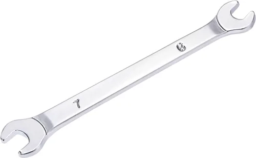 Miniatura 4 de uxcell Llave fina de extremo abierto, espejo métrico de 0.236 in x 0.276 in, acero de alto carbono, para mantenimiento doméstico y reparaciones