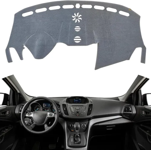 Miniatura 45 de TUCAREST Funda para salpicadero Compatible con Ch-Evy Silverado 1500/2500 HD/3500 HD 2019-2023, GM-C Sierra/HD 2500/ HD 3500 2019-2023, alfombrilla