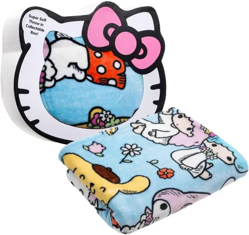 Miniatura 14 de Jay Franco Disney Lilo & Stitch Manta Decorativa con Caja de Regalo - Ropa de Cama de Forro Polar Floral Súper Suave Edición Especial para Niños