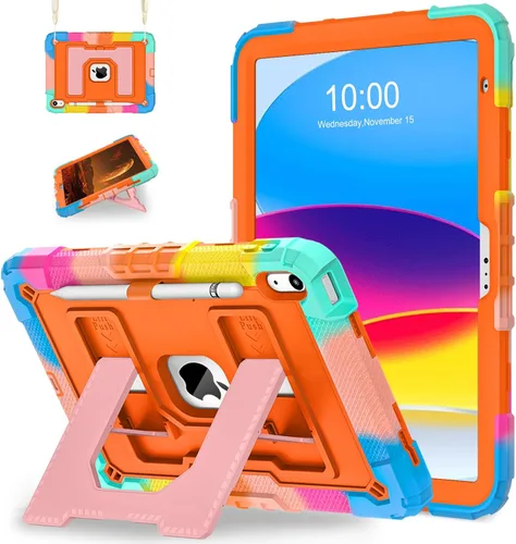 Miniatura 15 de WESOROL Funda para iPad A16 11ª Generación 11 Pulgadas (2025) iPad 10ª Generación 10.9 Pulgadas (2022), Fundas i Pad A16 Grado Militar Resistente a