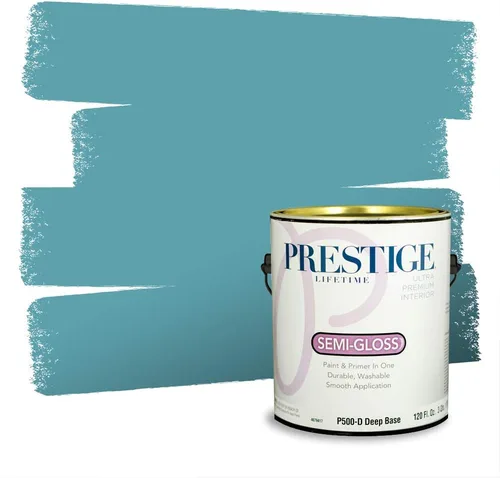 Miniatura 1522 de Pintura Exterior + imprimación PRESTIGE, todo-en-uno, 1 galón, acabado mate, color comparable al Valspar* Royal Gray* VS151-Gris real