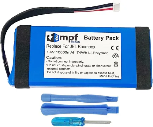 Reemplazo de batería GSP0931134 01 de 10000mAh compatible con JBL Boombox Altavoz Bluetooth portátil impermeable