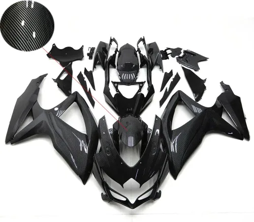 Miniatura 13 de Carenado de carrocería de plástico plateado blanco negro apto para Suzuki 2008 2009 2010 GSXR 600 750 inyección ABS nuevo Aftermarket Kit de marco