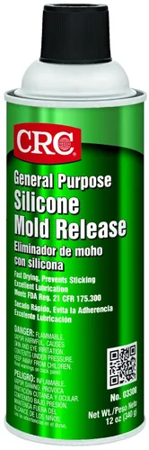 CRC 03300 aerosol desmoldeante de silicona (peso de llenado neto de 12 onzas), aerosol en lata de 16 onzas