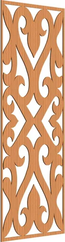 Miniatura 9 de Keene Paneles de pared decorativos de madera con calado, 9 3/8 pulgadas de ancho x 24 3/8 pulgadas de alto x 1/4 de alto, roble rojo rojo (Red Oak)