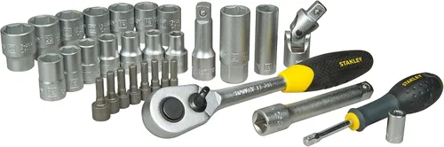 Miniatura 2 de Stanley STHT0-73929 - Llave de vaso de satén, plata, 1/2 pulgada, juego de 30 piezas