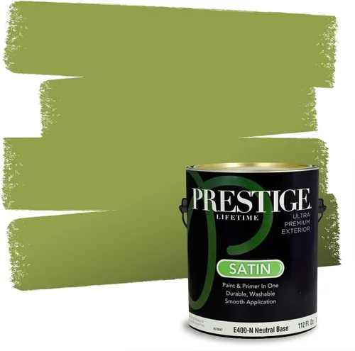 Miniatura 71 de PRESTIGE Pinturas Pintura interior e imprimación en uno, 1 galón, cáscara de huevo, aventura