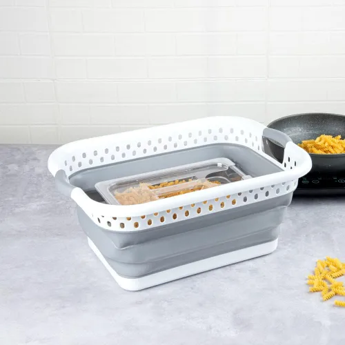 Miniatura 3 de Restaurantware - Contenedor plegable de 20.8 x 15.4 x 8.7 pulgadas, 1 contenedor de almacenamiento duradero - Asas integradas, organizador